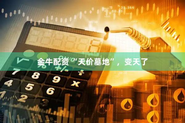 金牛配资 “天价墓地”，变天了