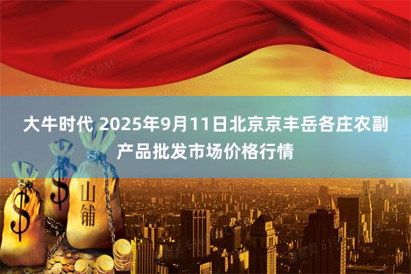 大牛时代 2025年9月11日北京京丰岳各庄农副产品批发市场价格行情