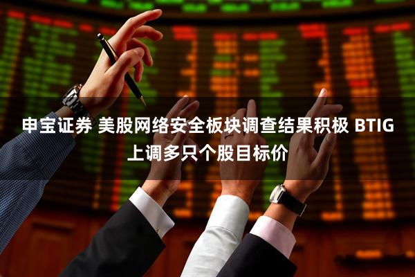 申宝证券 美股网络安全板块调查结果积极 BTIG上调多只个股目标价