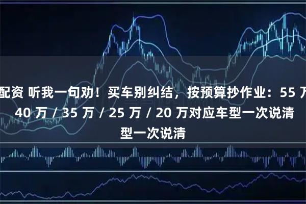 简配资 听我一句劝！买车别纠结，按预算抄作业：55 万 / 40 万 / 35 万 / 25 万 / 20 万对应车型一次说清